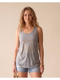 WINEBERRY - Grey Wineberry Women Tank Top