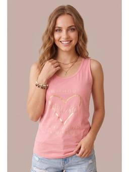 WINEBERRY - Pink Wineberry Women Tank Top
