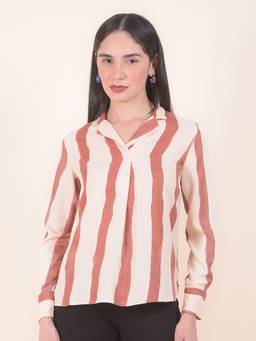 Cantabil - Brown Women's Regular Fit Breathable Top