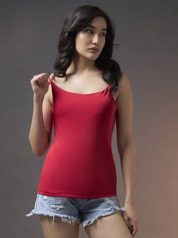 Trend Arrest - Red Padded Casual Top
