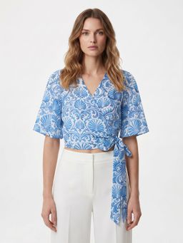 Cover Story - Women Erine Blue Top