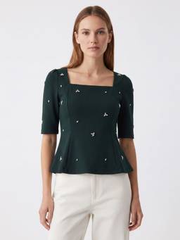 Cover Story - Women Arinan Green Top