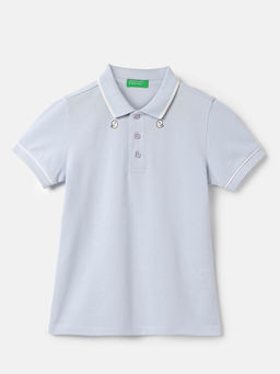 United Colors of Benetton - Regular Fit Collar Neck Solid Polo T-Shirt