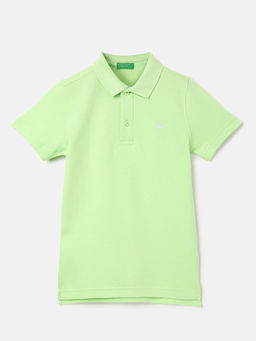 United Colors of Benetton - Regular Fit Polo Neck Textured Polo T-Shirt