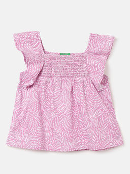 United Colors of Benetton - Regular Fit Square Neck Printed Top