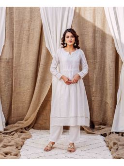 Missprint - Divine Chanderi Delight Kurta With Pant