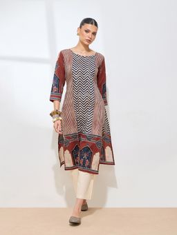 Shaily - Women Multi-Color Cotton Geometric Printed Kurta
