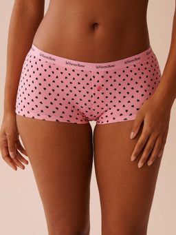 La Vie En Rose - Black Boyshort Gena Cotton