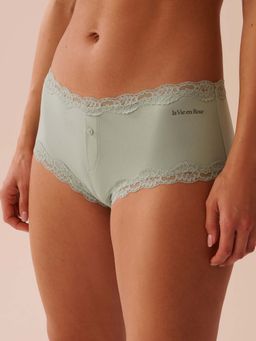 La Vie En Rose - Green Pchy Drm Boyshort