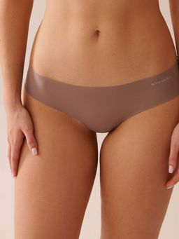La Vie En Rose - Nude Microfiber Invisible Cheeky Bikini Panty