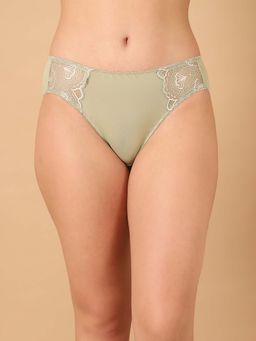 PrettyCat - Green Mid Rise Sexy Lace Bikini Panty for Women
