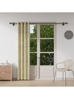 Ddecor Live Beautiful - Ready Made Curtain 7 Ft Door Size Beige (Pack Of 1)