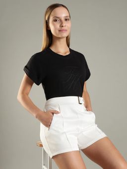 Tommy Hilfiger - Logo Embroidered Regular Fit Cotton T-shirt