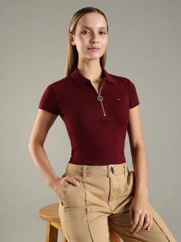 Tommy Hilfiger - Solid Slim Fit Cotton Polo T-Shirt