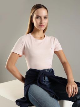 Tommy Hilfiger - Solid Regular Fit Cotton T-Shirt