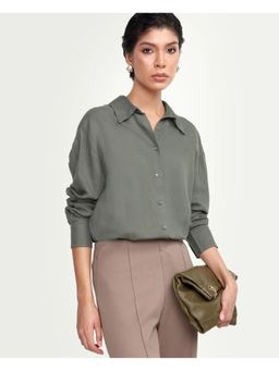 RAREISM - Green Linen Formal Shirt