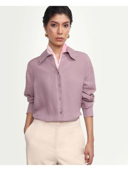 RAREISM - Purple Linen Formal Shirt