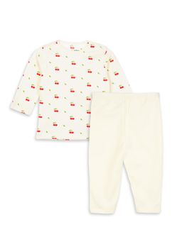Kidbea - Cotton Unisex Soft and Breathable Full Sleeve Co-Ord Set - White