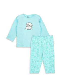 Kidbea - Cotton Unisex Soft and Breathable Full Sleeve Co-Ord Set - Aqua