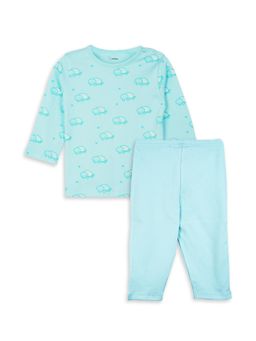 Kidbea - Cotton Unisex Soft and Breathable Full Sleeve Co-Ord Set - Aqua