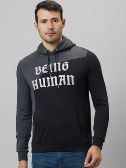 Being Human - Men's Grey Full Sleeves Hoodie