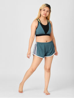 Kica - Transform Sports Bra Knitty Shorts Set - Green