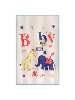 Hopop - Blue Printed Baby Massage Mat (0-3 months)