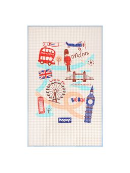 Hopop - Blue Printed Baby Massage Mat (0-3 months)