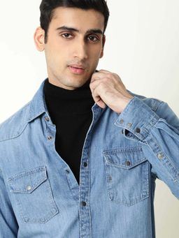 Rare Rabbit - Rubans Blue Shirt