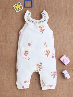 Mee Mee - Floral Doll-Collar Cotton Romper