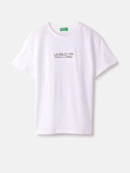 United Colors of Benetton - Regular Round Neck Graphic Print T-Shirt