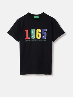 United Colors of Benetton - Black Regular Round Neck T-Shirt