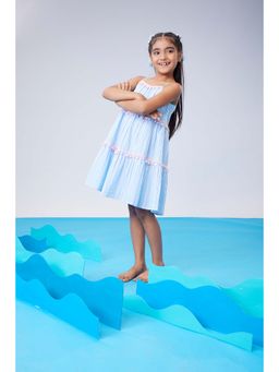 MASTARANG - Blue Three Tiered Dress