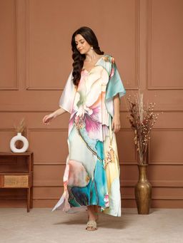 Aditi Wasan - Peach Printed Regular Dress