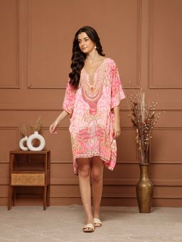 Aditi Wasan - Pink Printed Regular Dress
