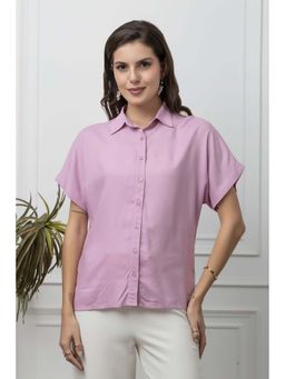 Beatnik - Purple Solid Regular Shirt