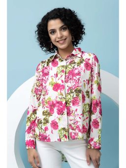 Beatnik - Pink Printed Regular Shirt