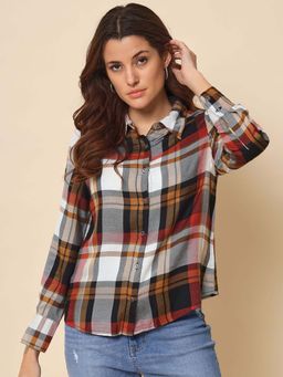 Beatnik - Red Checks Regular Shirt
