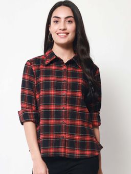 Beatnik - Red Checks Regular Shirt