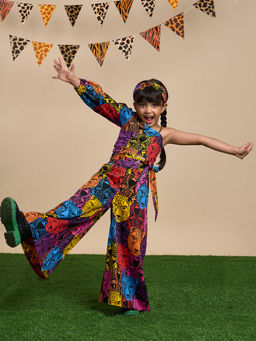 Lil Drama - Girls Multi-Color Stylish Hairband with Co-Ord (Set of 3)