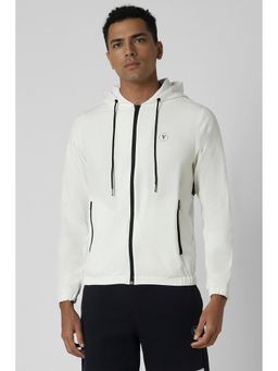 Van Heusen - Men White Solid Casual Jacket
