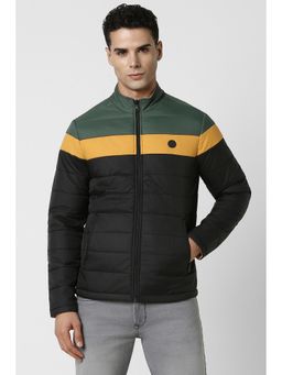 Van Heusen - Men Black Colorblock Casual Jacket