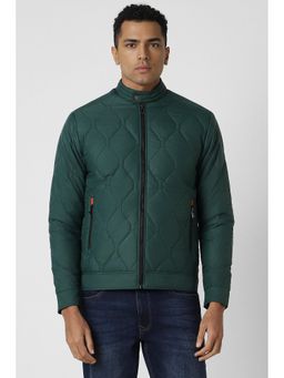 Van Heusen - Men Green Solid Casual Jacket