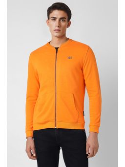 Van Heusen - Men Orange Solid High Neck Jacket