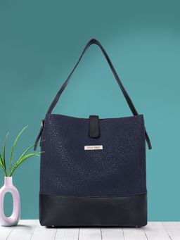 Legal Bribe - Textured Shoulder Bag - Blue