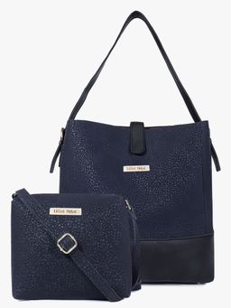 Legal Bribe - Textured Shoulder Bag Combo Of 2 - Blue