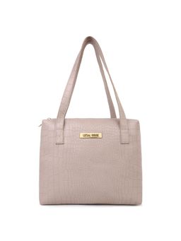 Legal Bribe - Textured Stylish Shoulder Bag - Beige