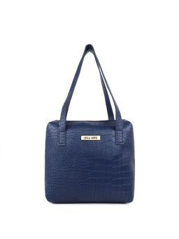 Legal Bribe - Textured Stylish Shoulder Bag - Blue
