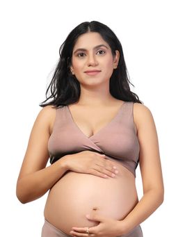 Zelena - Maternity Padded Nursing Bra - Woodrose