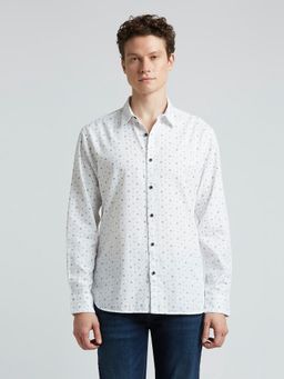 Pepe Jeans - White Floral Full Sleeve Shirt